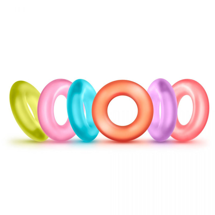 Anelli Colorati Realizzato in Silicone Medicale Sex Toys  per Lui