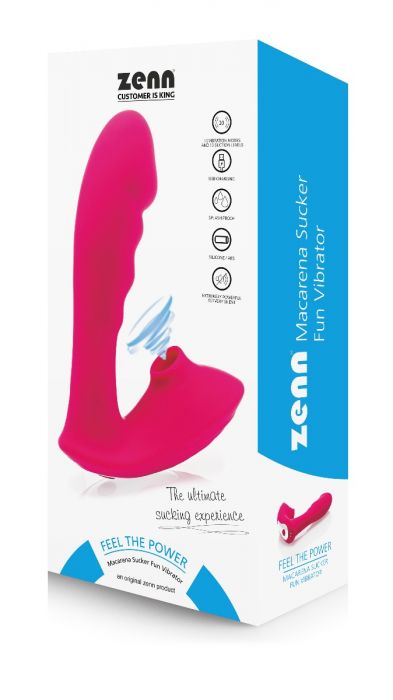 Divertente vibratore Macarena Sucker Realizzato in Silicone Medicale con 10 Differenti Vibrazioni  e 10 di Aspirazione