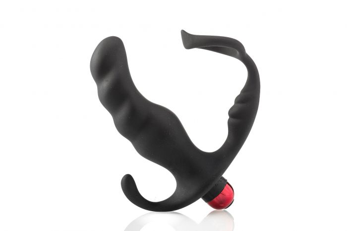 Double Fun - Stimolatore del Punto G con Anello Fallico Realizzato in Silicone Medicale con 10 Vibrazioni e Telecomando e Vibratore Estraibile Ricaricabile con USB