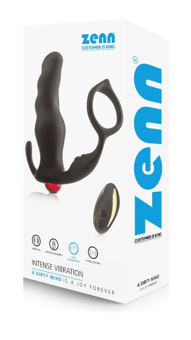 Double Fun - Stimolatore del Punto G con Anello Fallico Realizzato in Silicone Medicale con 10 Vibrazioni e Telecomando e Vibratore Estraibile Ricaricabile con USB