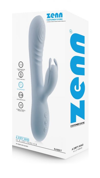 Con un doppio motore, tre velocità e sette modalità di vibrazione, il lussuoso vibratore per conigli in silicone liquido extra setoso stimola sia il punto G all'interno del canale vaginale che il clitoride.