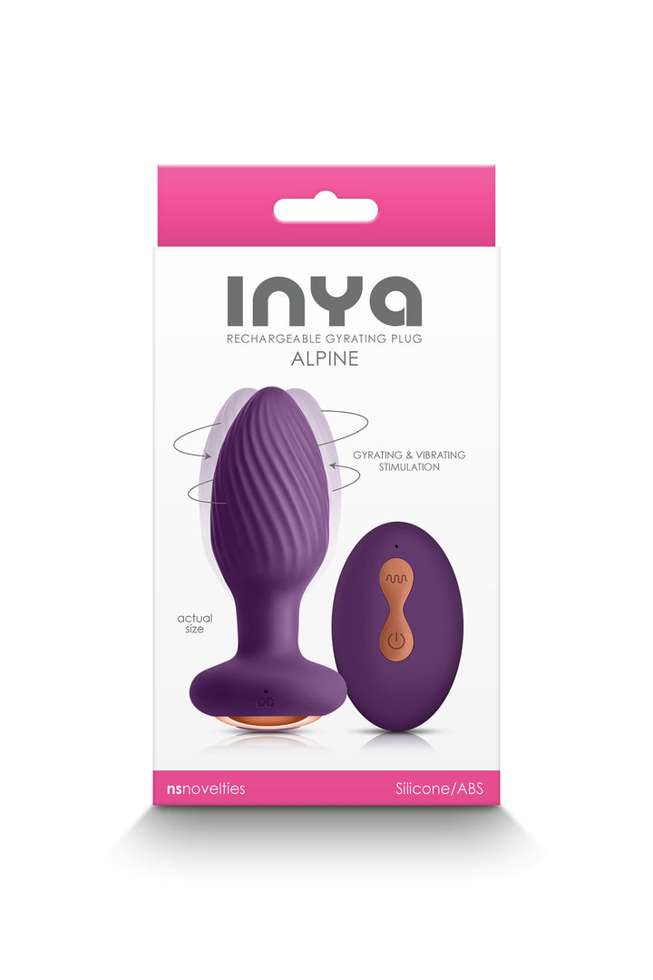 Plug Anale con Telecomando  Realizzato in Silicone Medicale con 6 Velocità e 10 Vibrazioni con Ricarica USB Sex Toys -Inya