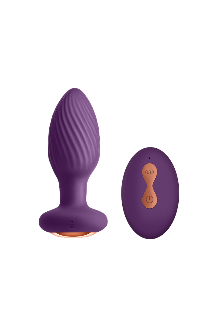 Plug Anale con Telecomando  Realizzato in Silicone Medicale con 6 Velocità e 10 Vibrazioni con Ricarica USB Sex Toys -Inya