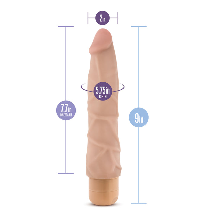 Fallo Realistico Sex Toys Realizzato in Puro Silicone Medicale Vibrazioni Multi Velocità per Lei Dr Skin