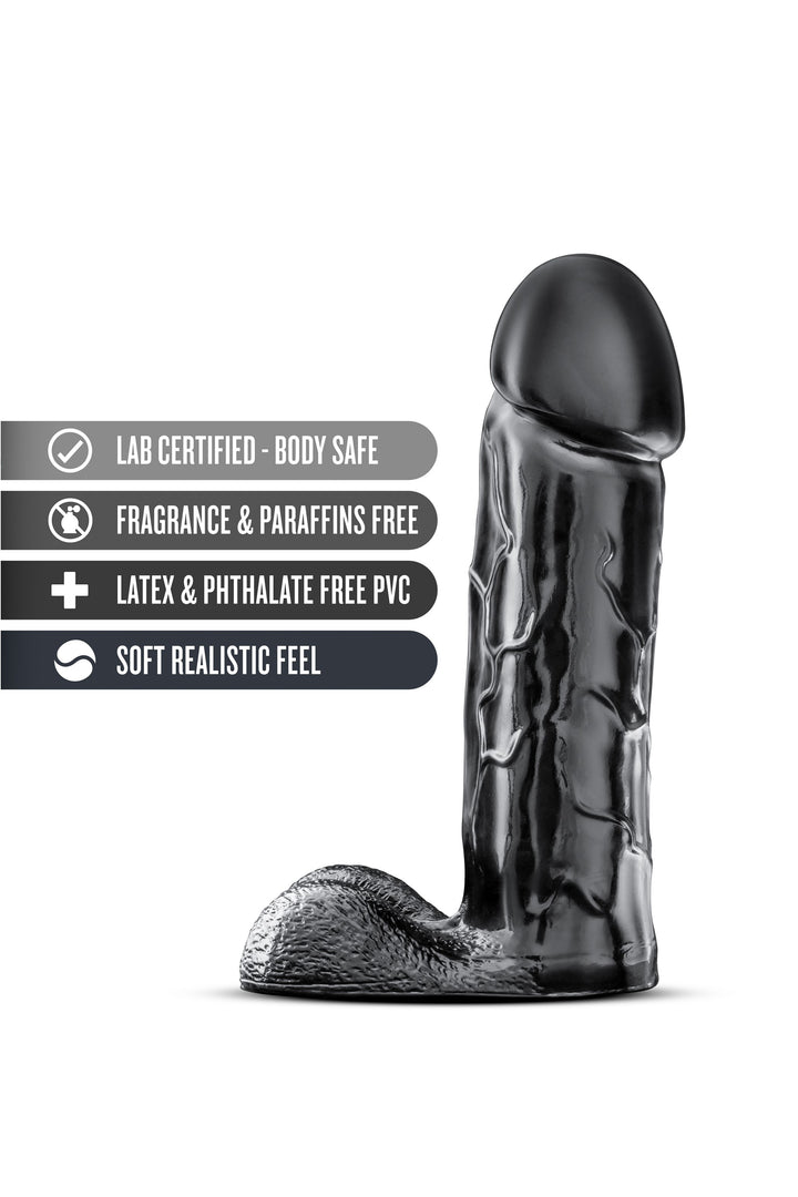 DILDO XXXL Colore Nero Sex Toys Realizzato in Puro Silicone Medicale Circonferenza e Lunghezza Extra Large per Lei