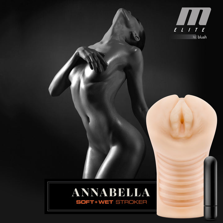 Annabella Stimolatore per Lui Realizzato In Silicone ATP con Vibrazione Necessita di 1 Batteria AAA