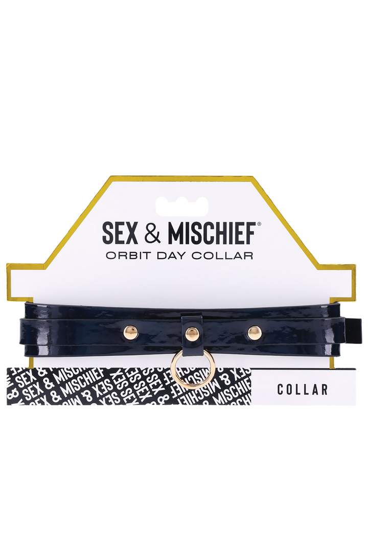 Collare -Sex&Mischieff Realizzato con Materiale Liscio ed Elastico con una Fibbia Dorata