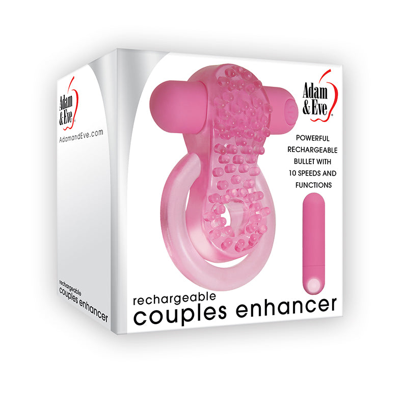 Anello Vibrante Sex Toys per la Coppia Bullet  con 10 Velocità Ricaricabile Cavo USB Incluso Realizzato in Puro Silicone Medicale