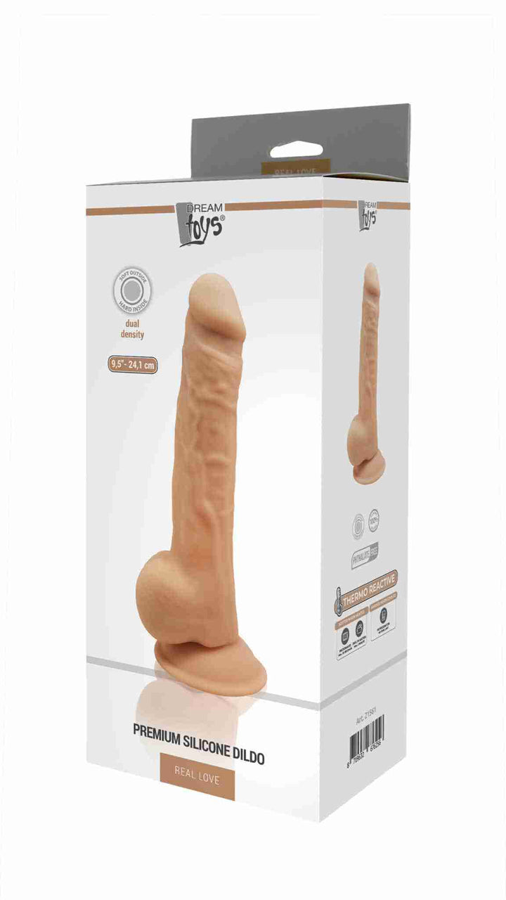 Dildo Realistico Con Ventosa Sex Toys Realizzato in Puro Silicone Medicale per Lei Proprietà Termoreattive -Dream Toys
