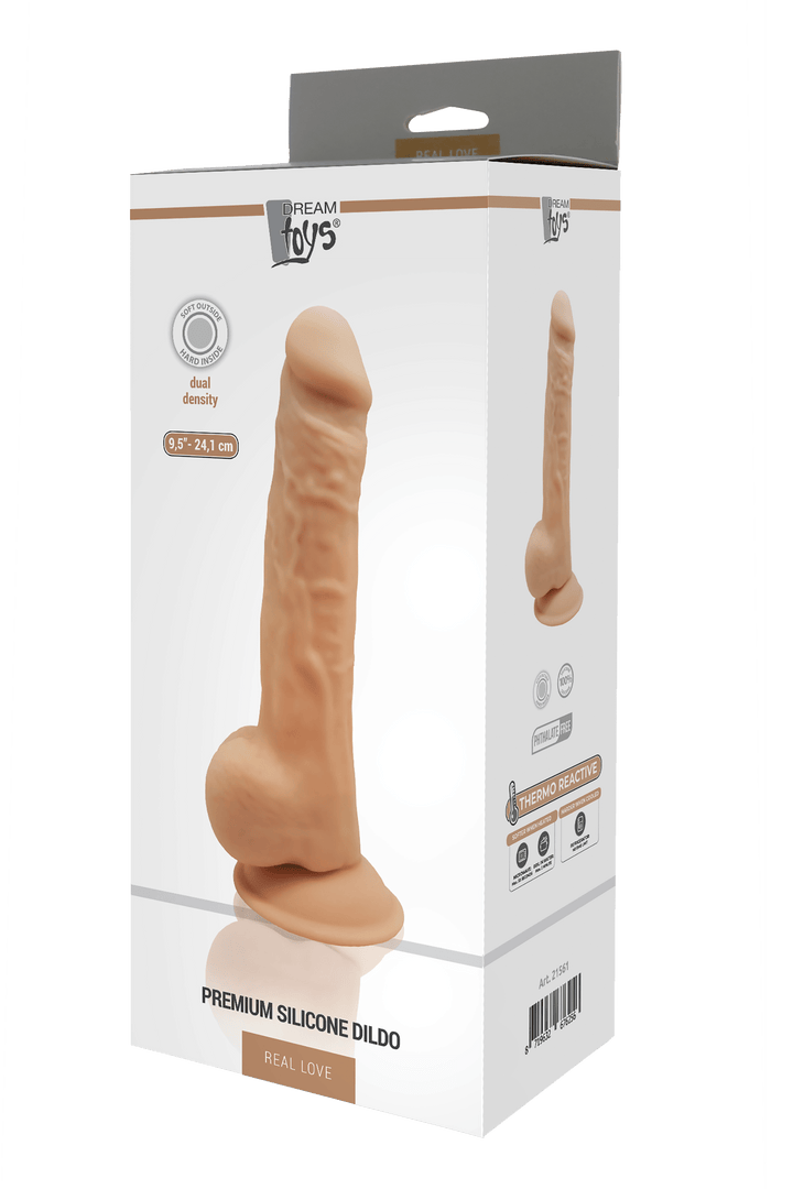 Dildo Realistico Con Ventosa Sex Toys Realizzato in Puro Silicone Medicale per Lei Proprietà Termoreattive -Dream Toys