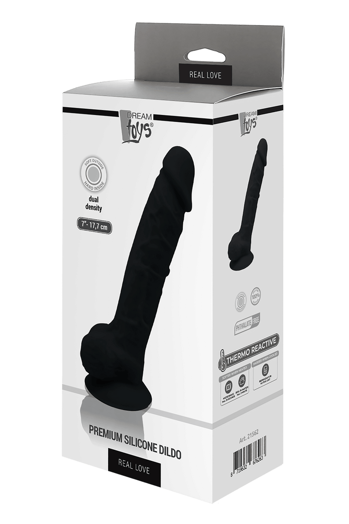 Dildo con ventosa nero Sex Toys Realizzato in Puro Silicone Medicale Ha una Base a Ventosa Solida per Giochi Da Solista Proprietà Termoreattive per Lei