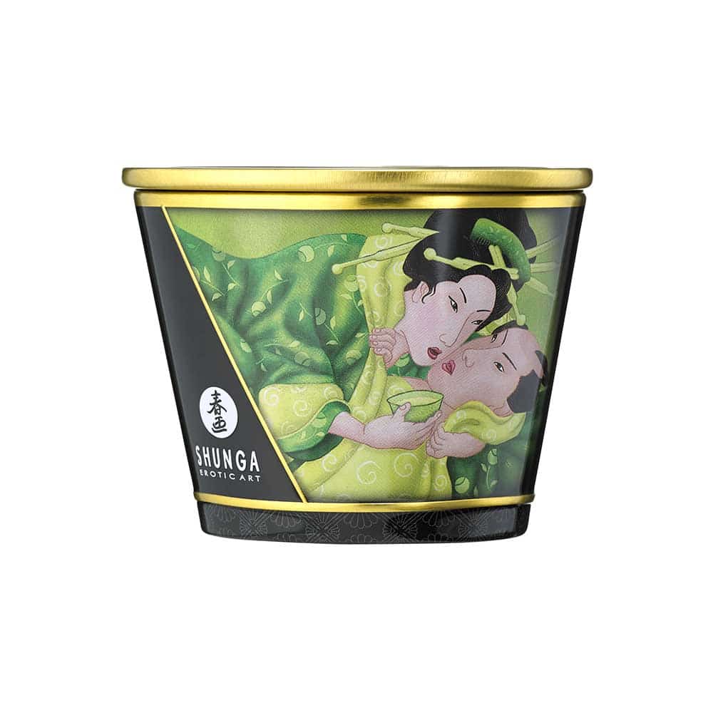 Candela da Massaggio Esotica Shunga  al Té Verde