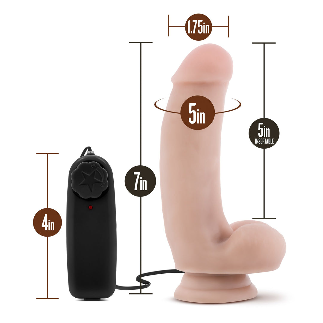 Dildo Realistico Sex Toys il Dildo Ha una Solida Ventosa Compatibile con Imbracatura Realizzato in Puro Silicone Medicale Dotato di Vibrazioni Regolabili a Piu' Velocità per Lei per la Coppia