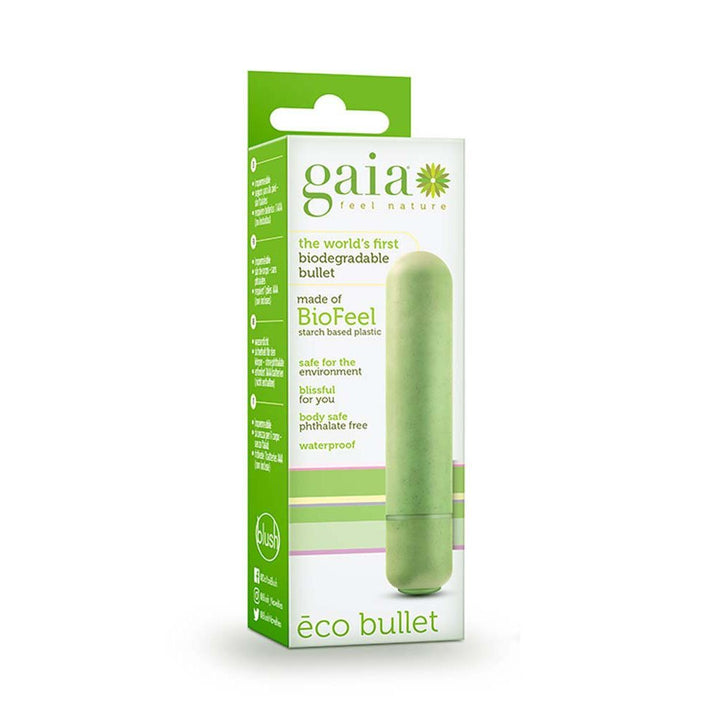 Gaia Eco Bullet Vibrante Stimolatore Clitorideo  Sex Toys per Lei  in Bio Feel una Bioplastica  con una Vibrazione Molto Potente