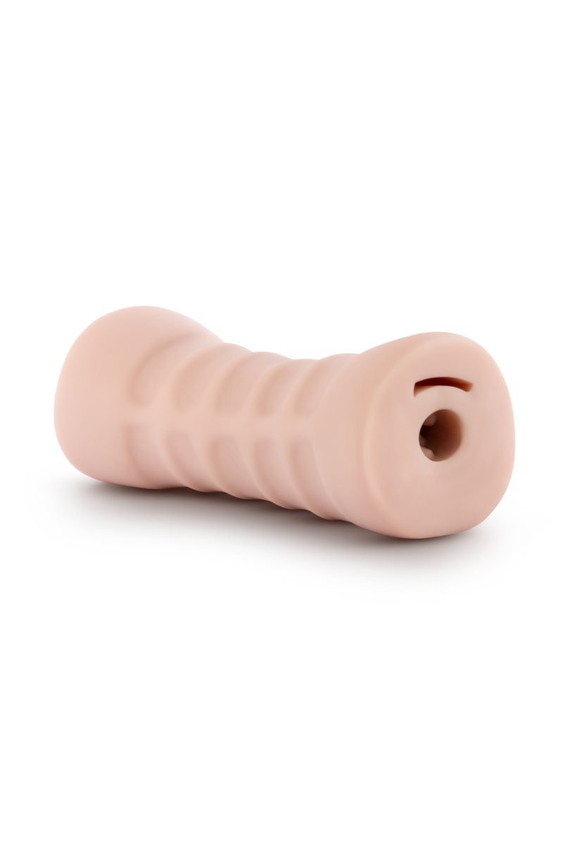 Masturbatore Maschile Vibrante Munito di Bullet Rimovibile Realizzato in Puro Silicone Medicale - Blush-