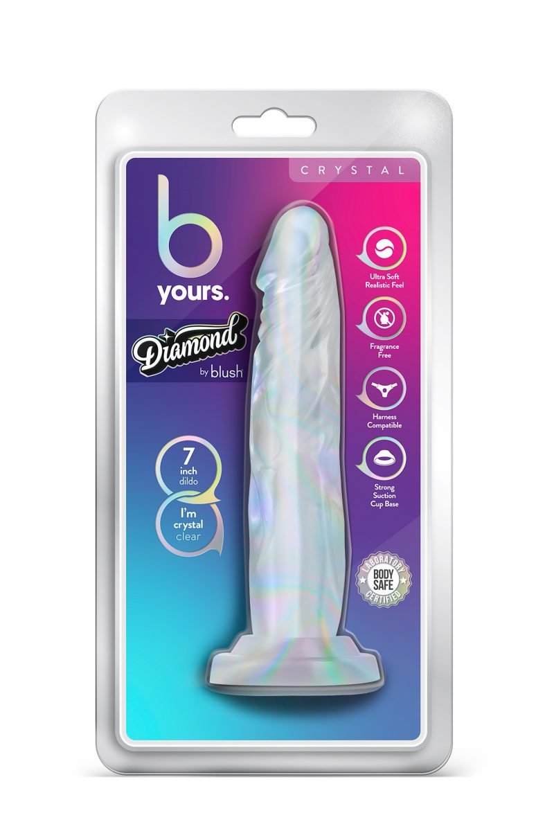 Dildo Realistico Color Ghiaccio Sex Toys  per Lei o per il Divertimento della Coppia Realizzato in Puro Silicone Medicale Compatibile con Imbracatura Senza Ftlati