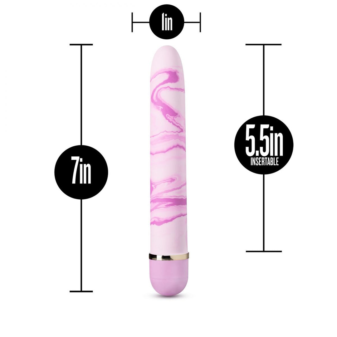 Vibratore Classico Sex Toys per Donna Sexy Shop Vibrazione Regolabile Liscio Satinato non Contiene Ftalati Stimolatore Clitorideo - Blush; -Richiede 2 Batterie AA