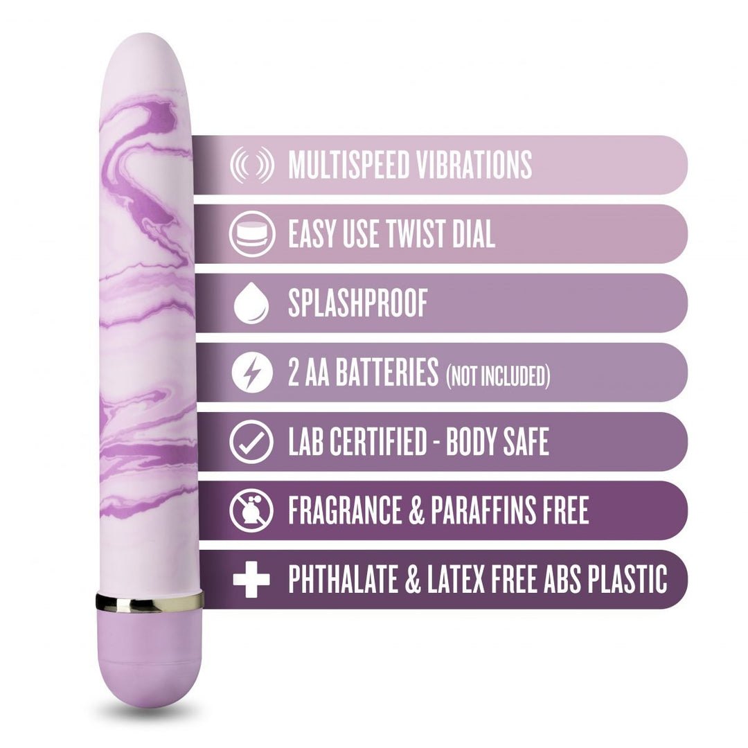Vibratore Classico Sex Toys per Donna Sexy Shop Vibrazione Regolabile Liscio Satinato non Contiene Ftalati Stimolatore Clitorideo - Blush; -Richiede 2 Batterie AA