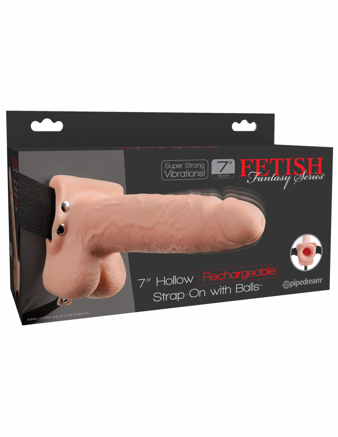 Fallo con Cinta Strap-on Sex Toys Realizzato in Puro Silicone Medicale 10 Velocità di Vibrazione Cavo Usb